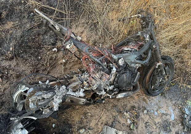 Мотоцикл после ДТП 