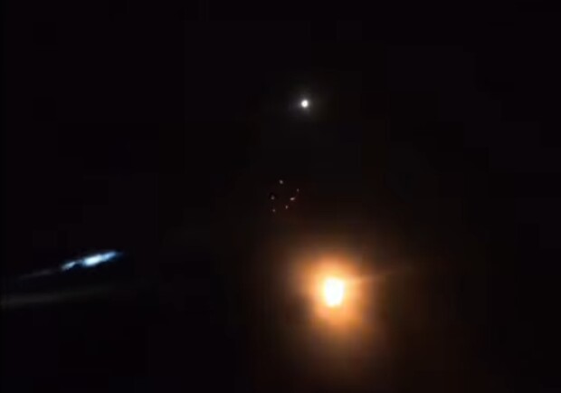 Работа пограничников по "Шахеду" в Одесской области ночью 20 сентября 2025 года. 