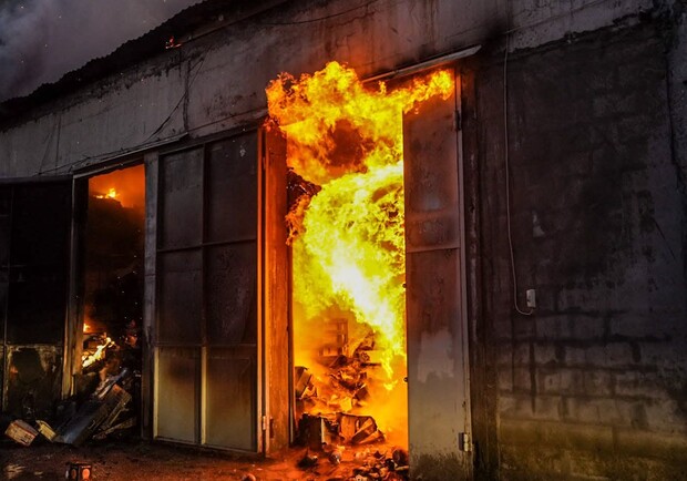 Пожар на рынке "7-й километр". 