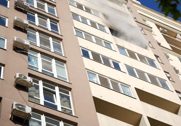 Пожар в ЖК "Одесские традиции". 