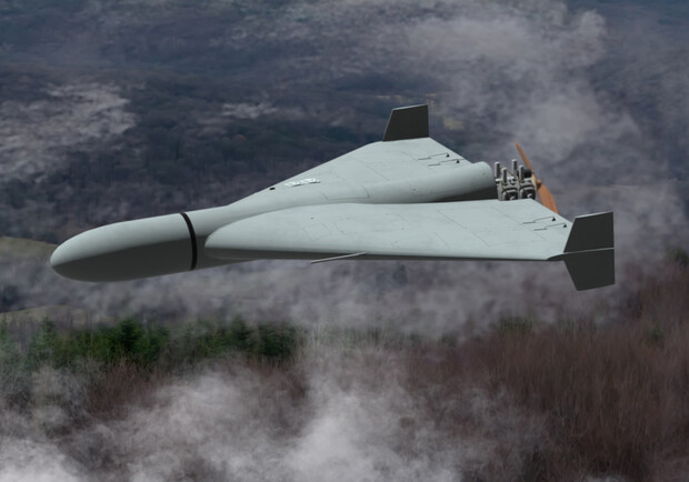 БпЛА в небе. 