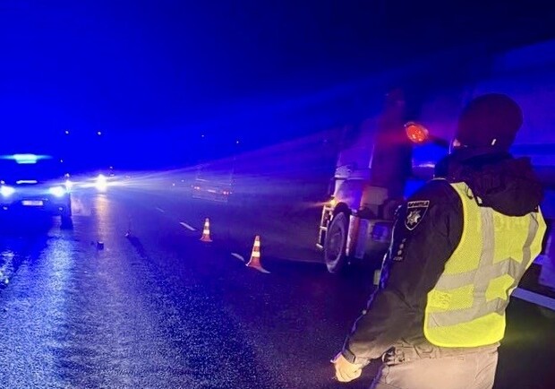 Полицейский на месте ДТП. 