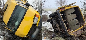 В Одесской области автобус упал в кювет: пострадали пассажиры