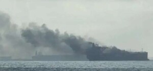 В Черном море в Одесской области горело судно: подробности от ВМС ВС Украины