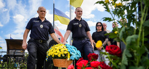 Отдал жизнь за Украину: в Одесской области почтили память погибшего полицейского