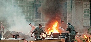 На съемках фильма с участием Безрукова и Боярской пострадал луганский каскадер