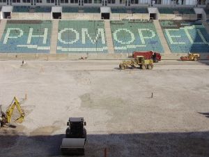Одесский стадион "Черноморец" наконец-то представят публике через полтора месяца. Фото-Анна Грищук