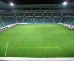 На стадионе все готово и красиво, а вот на прилегающей территории "мрак". Фото с сайта: fan.chernomorets.odessa.ua