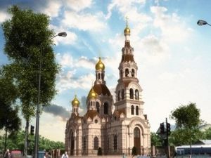 Храм будет возведен на месте сквера. Фото-pravoslav.odessa.net
