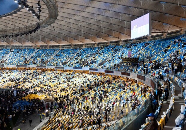 НСК "Олимпийский" примет пять матчей турнира. Фото с сайта стадиона