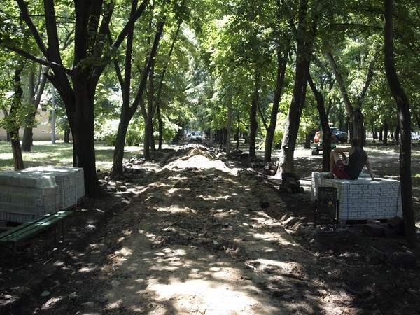Парк реконструируют уже два года. Фото - delod.odessa.net
