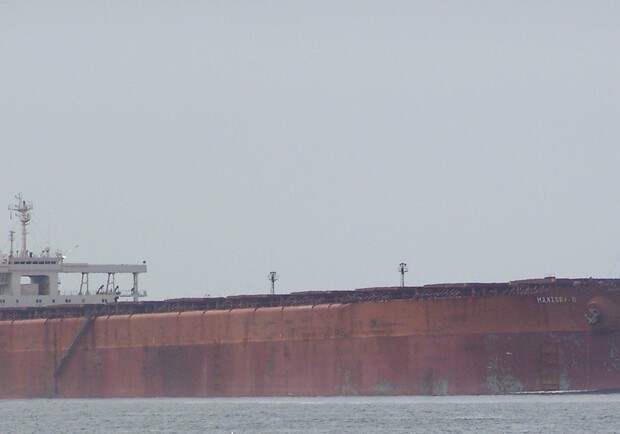 Гигант зашел в порт Южный. Фото: пресс-служба МИУ.