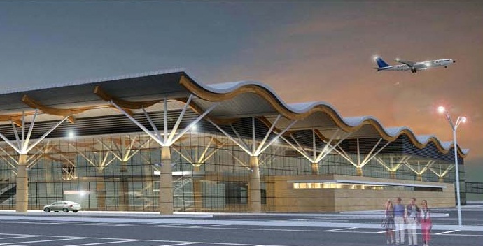 Общественности показали, как будет выглядеть новый терминал. Фото: пресс-служба аэропорта. 