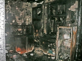 В городе сгорели две квартиры. Фото - пресс-служба облМЧС. 