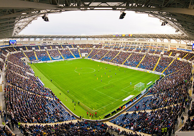 Арена «Черноморец» с момента ее открытия приняла 7 матчей. Фото - nkram.livejournal.com