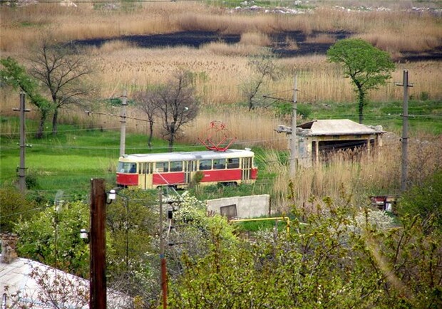 Трамвай №1 снова ходит.
Фото - odessa.comments.ua