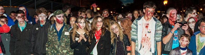 В Одессе прошел первый зомби-парад. Фото - Александр Иванов