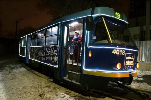 В Одессе в Новый год трамваи будут ходить всю ночь. Фото - oget.od.ua