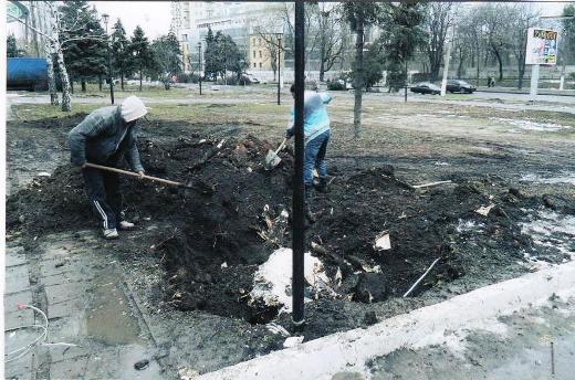 Теперь коммунальщики должны справляться с остатками. Фото с сайта: odessa.ua.