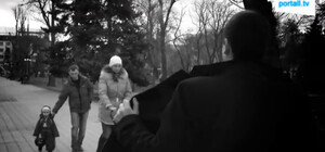 В Луганске сняли на видео неординарного эксгибициониста