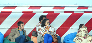 И дождь нам не помеха: как подмокшие киевляне тусили на вечеринке на крыше