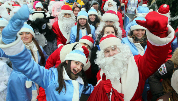 В Одессе снова пройдет новогодний парад. Фото - news.mail.ru 