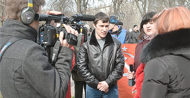 Следующее интервью Давидченко было уже в СБУ.
Фото reporter.com.ua.