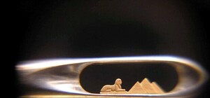 Портрет принцессы Дианы на рисовом зернышке и другие микроминиатюры можно посмотреть в Луганске