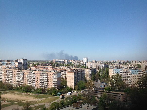 На окраине Одессы был пожар. Фото - Никита Шиманский