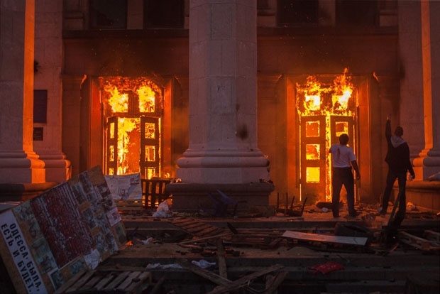 2 мая в Одессе погибло 46 человек. Фото Рейтер. 