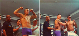 Взвешивание перед боем: в Одессе боксеры поиграли мускулами