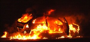 Пожар на Заречном – в один день сожгли две иномарки