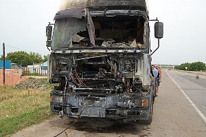 Автомобиль поврежден. Фото - odesa.mns.gov.ua