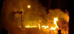 На одесском поселке Котовского сгорела детская площадка (ФОТО)