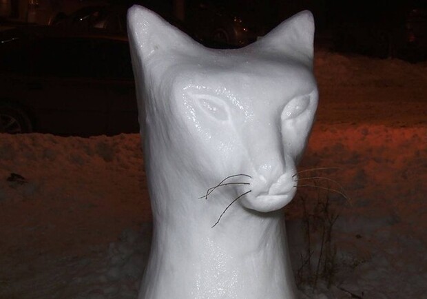Снежный кот на Коблевской. Фото: 7kanal.com.ua