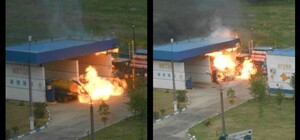 Три человека погибли при взрыве автозаправки в Джанкое - СМИ [Видео]