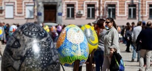 В конкурсе писанок на Софийской снова победило донецкое яйцо