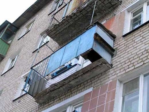 В Одессе обрушился балкон 