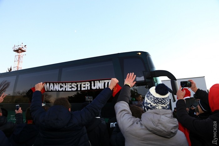 Новость - События - Манчестер Юнайтед прибыли в Одессу: как это было