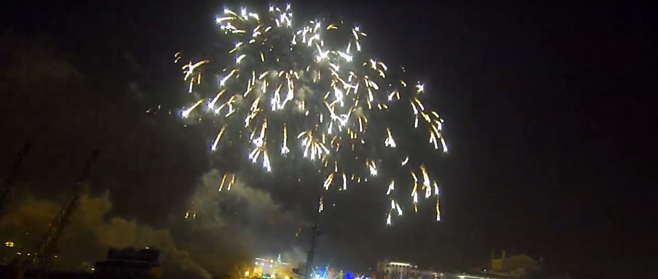 Новость - События - Смотри: потрясающий салют на Новый год в Одессе