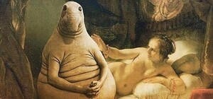 Фотофакт: в Киеве появился Ждун из снега