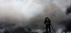 Большая опасность: в Тургенево масштабный пожар на полигоне с отходами