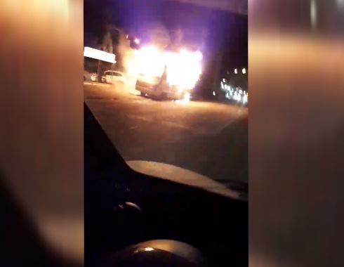 Новость - События - Смотри видео: в Одессе дотла сгорела пассажирская маршрутка