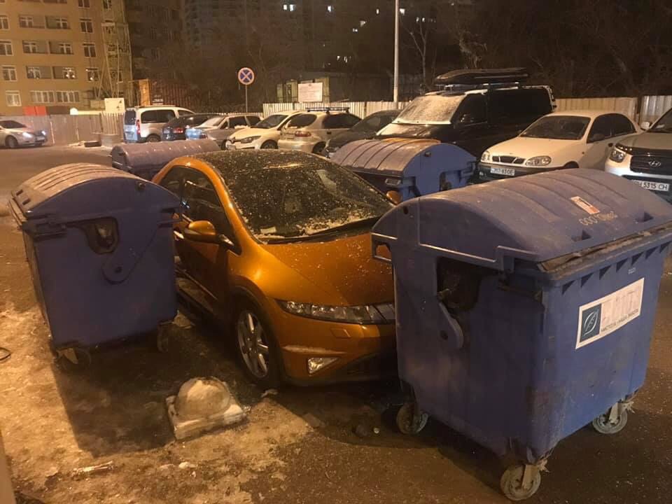 Подборка зимних автохамов Одессы за последнюю неделю