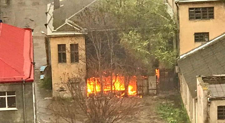 1 мая в Одессе подожгли столовую пищевой академии