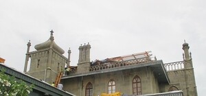 Фотофакт: ливень в Крыму затопил Воронцовский дворец