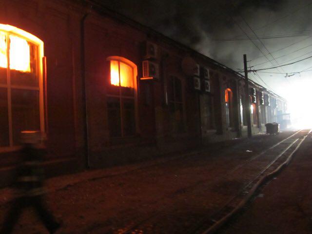Пожар в Одесском отеле Фото: ГСЧС 