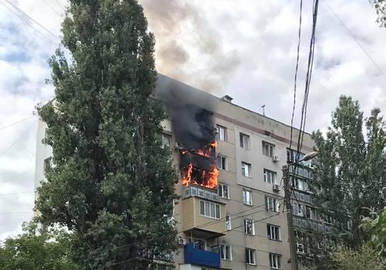 Пожар на Таирова Фото: odessa.online