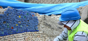 У Львові відновлюють легендарну океанічну мозаїку, знищену забудовником: фото