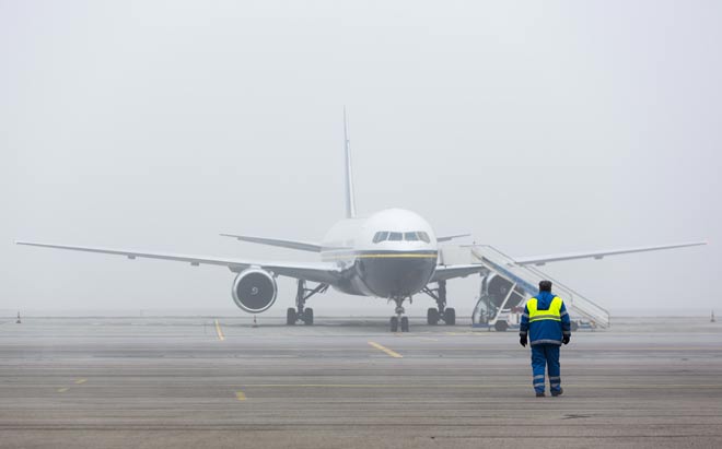 Густой туман помешал работе Одесского аэропорта Фото: Gismeteo